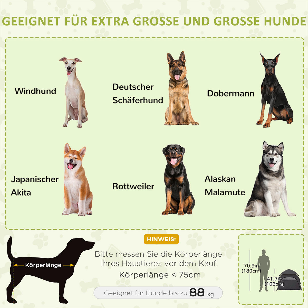 PawHut Haustier-Zubehör dunkelgrau Edelstahl B/H/L: ca. 120x120x106 cm Haustierzelt - dunkelgrau (106,00/120,00/120,00cm) - PawHut