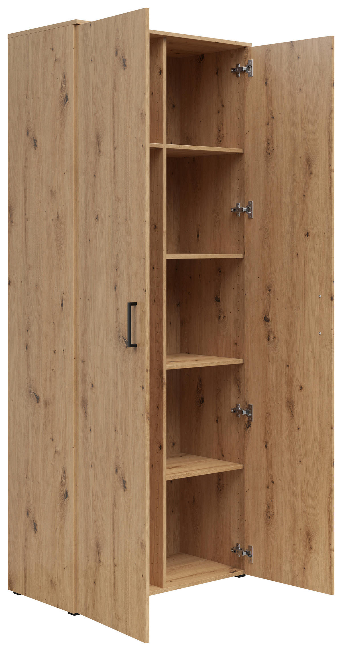 Schrank Multi-Stauraum Typ 38 Eiche Artisan Nachbildung B/H/T: ca. 80x195x40 cm Multi-Stauraum Typ 38 - Eiche (80,00/195,00/40,00cm)