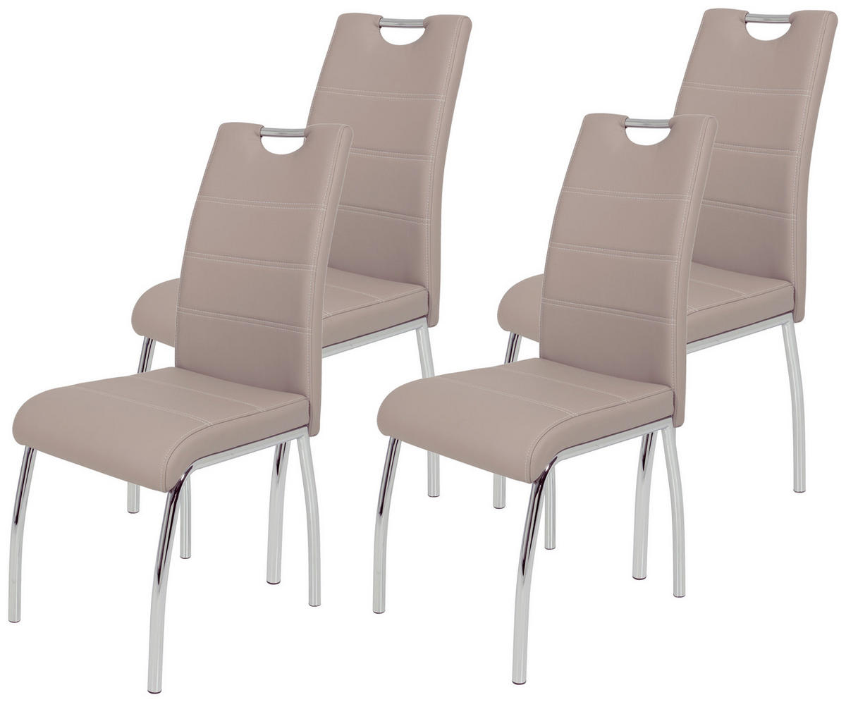 Stuhl Susi 2er Set Cappuccino Kunstleder B/H/T: ca. 44x98x61 cm Susi 2er Set - Cappuccino (44,00/98,00/61,00cm) - Hela