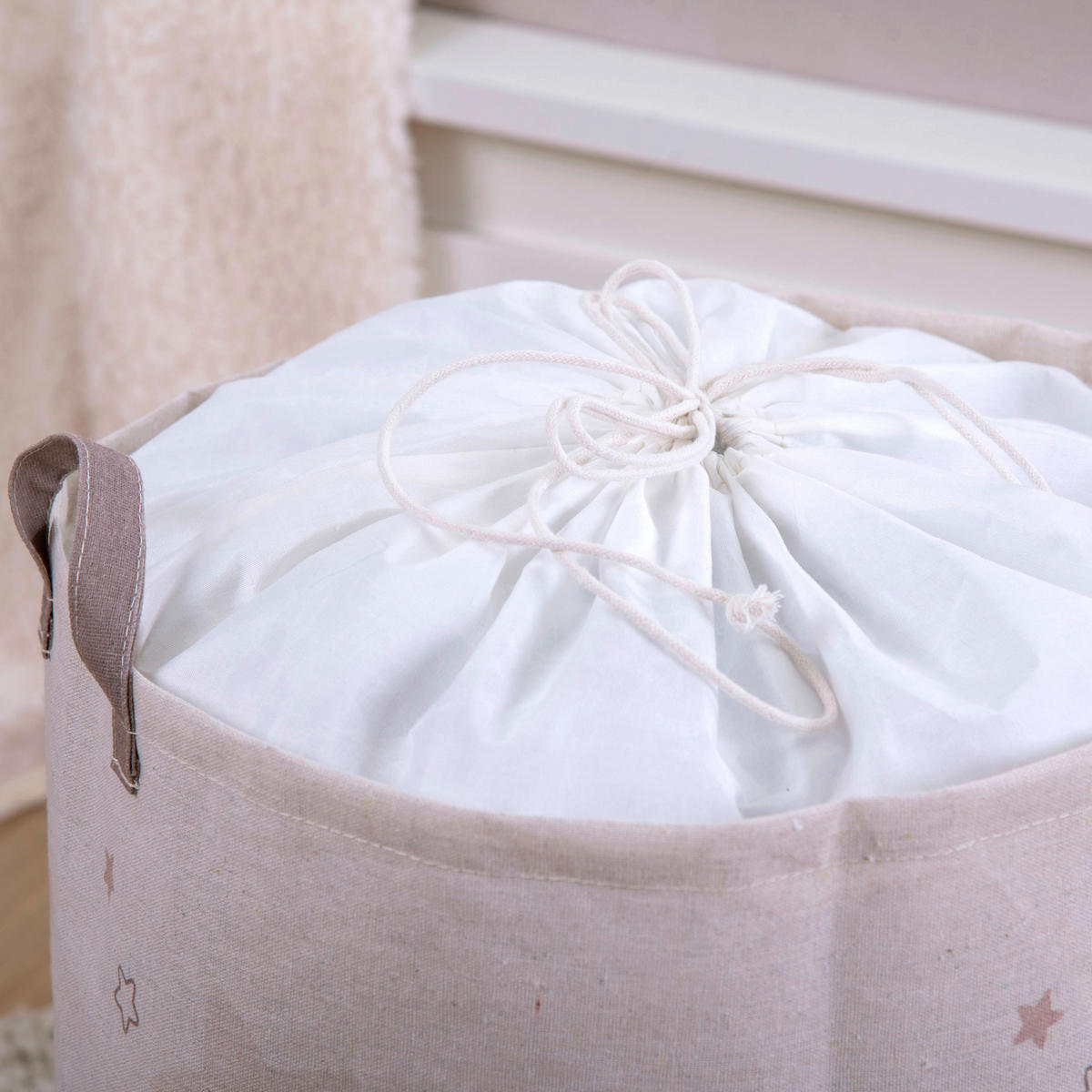 babybest Wäschesack beige B/L: ca. 40x50 cm Wäschesack Lieblingsmensch - beige (40,00/50,00cm) - babybest