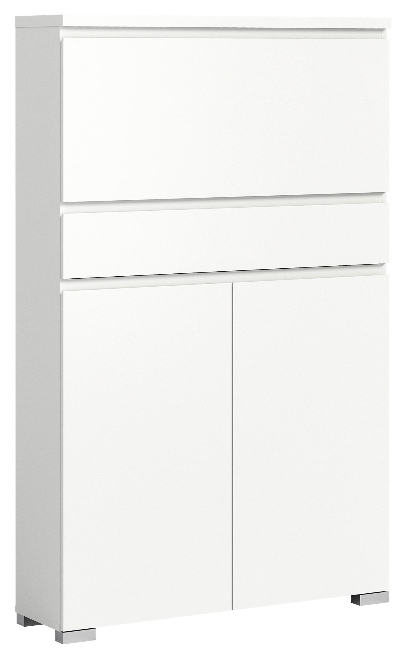 Schuhschrank Shoelove weiß B/H/T: ca. 95x151x27 cm Shoelove - weiß (95,00/151,00/27,00cm) - xonox.home