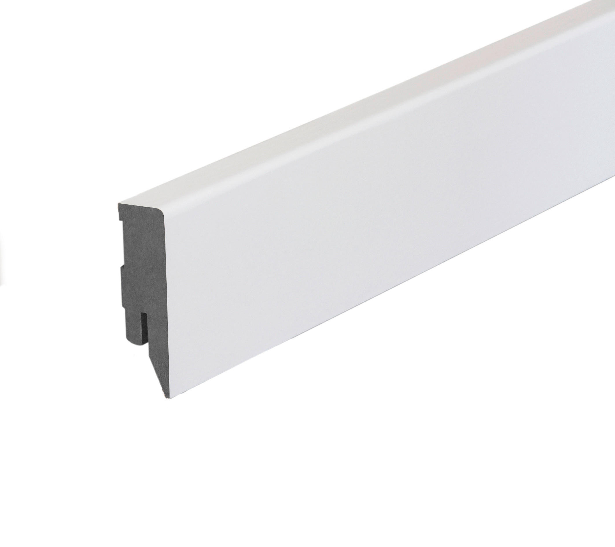 Sockelleiste L/B/H: ca. 240x1,6x5,8 cm pro Stück Sockelleiste_Topline wasserfest w. - weiß (240,00/1,60/5,80cm)