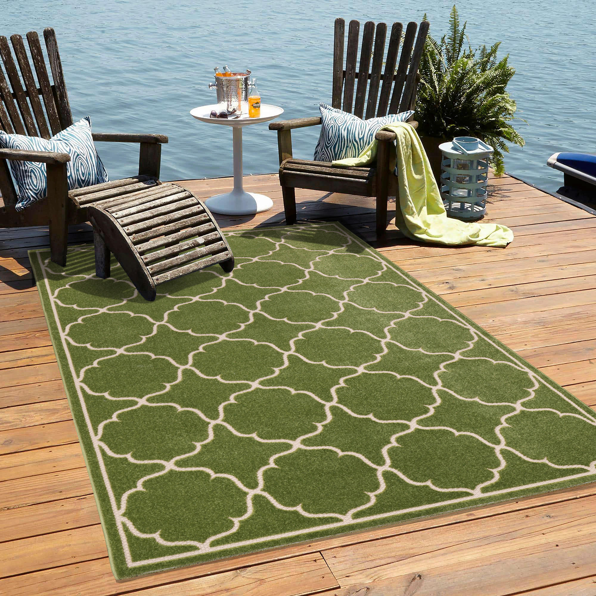 Thumbnail - Sanat Outdoorteppich BERLIN grün B/L: ca. 80x200 cm