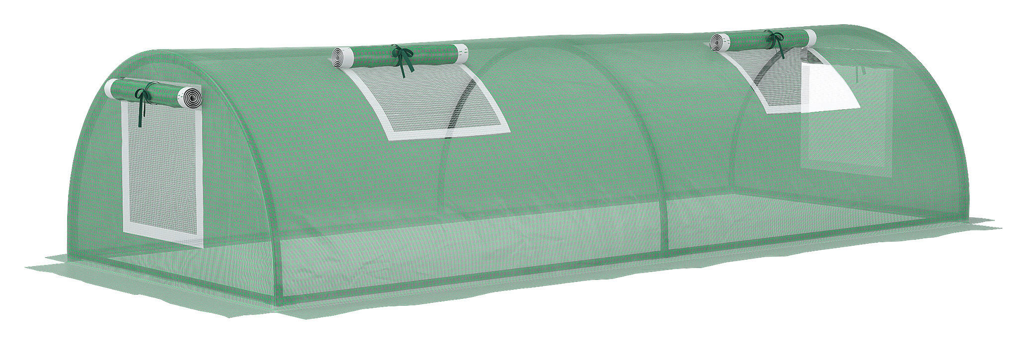 Outsunny Gewächshaus B/H/L: ca. 80x45x200 cm Gewächshaus - grün (200,00/80,00/45,00cm) - Outsunny