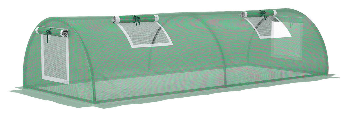 Outsunny Gewächshaus B/H/L: ca. 80x45x200 cm Gewächshaus - grün (200,00/80,00/45,00cm) - Outsunny