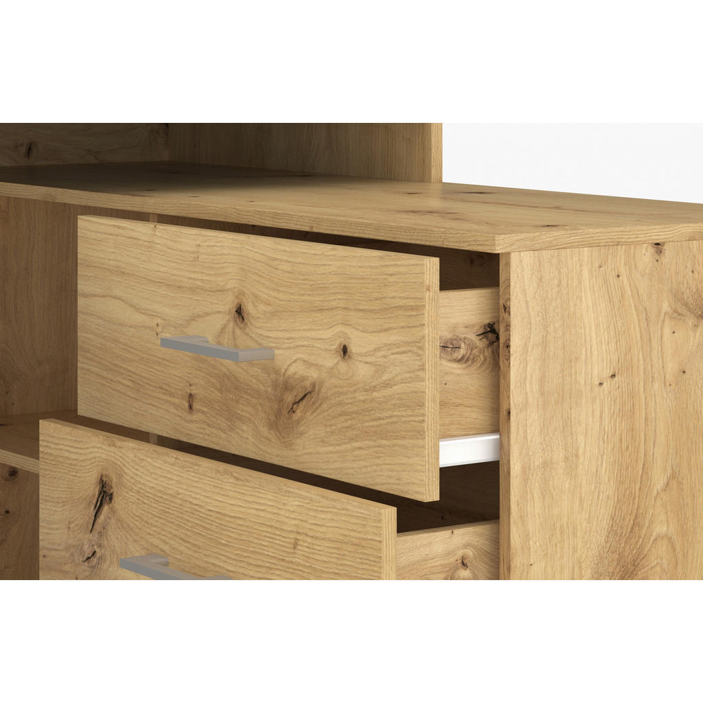 Thumbnail - Schreibtisch KURT Eiche Artisan Nachbildung B/H/T: ca. 120x75,4x122 cm