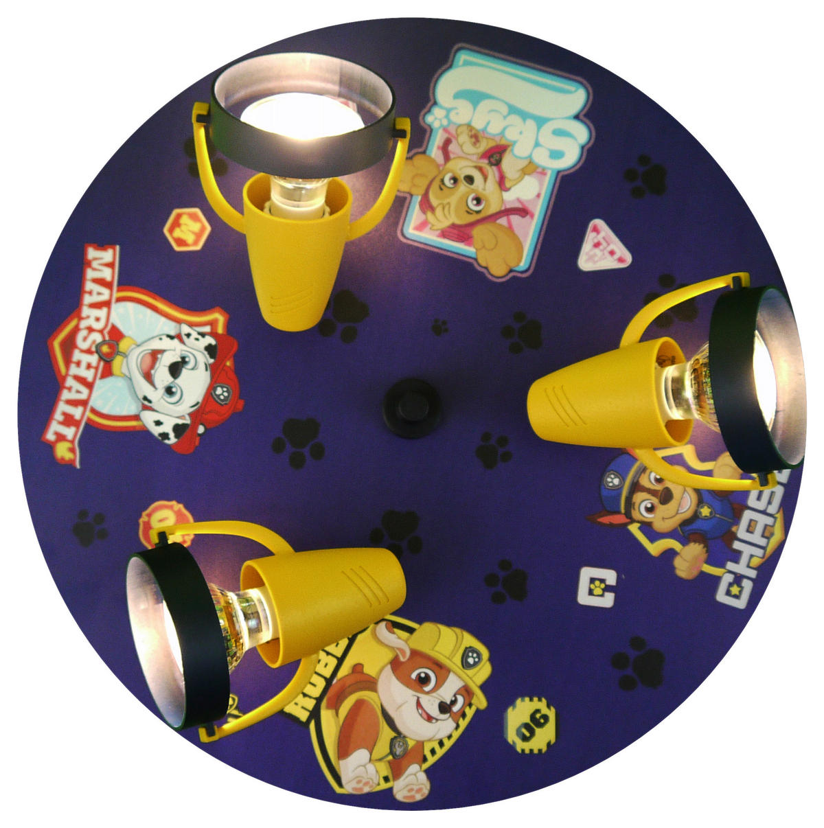 Niermann Strahler Paw Patrol 601 dunkelblau gelb Kunststoff D: ca. 35 cm GU10 3 Brennstellen Strahler_Paw_Patrol - gelb/dunkelblau (35,00cm) - Niermann