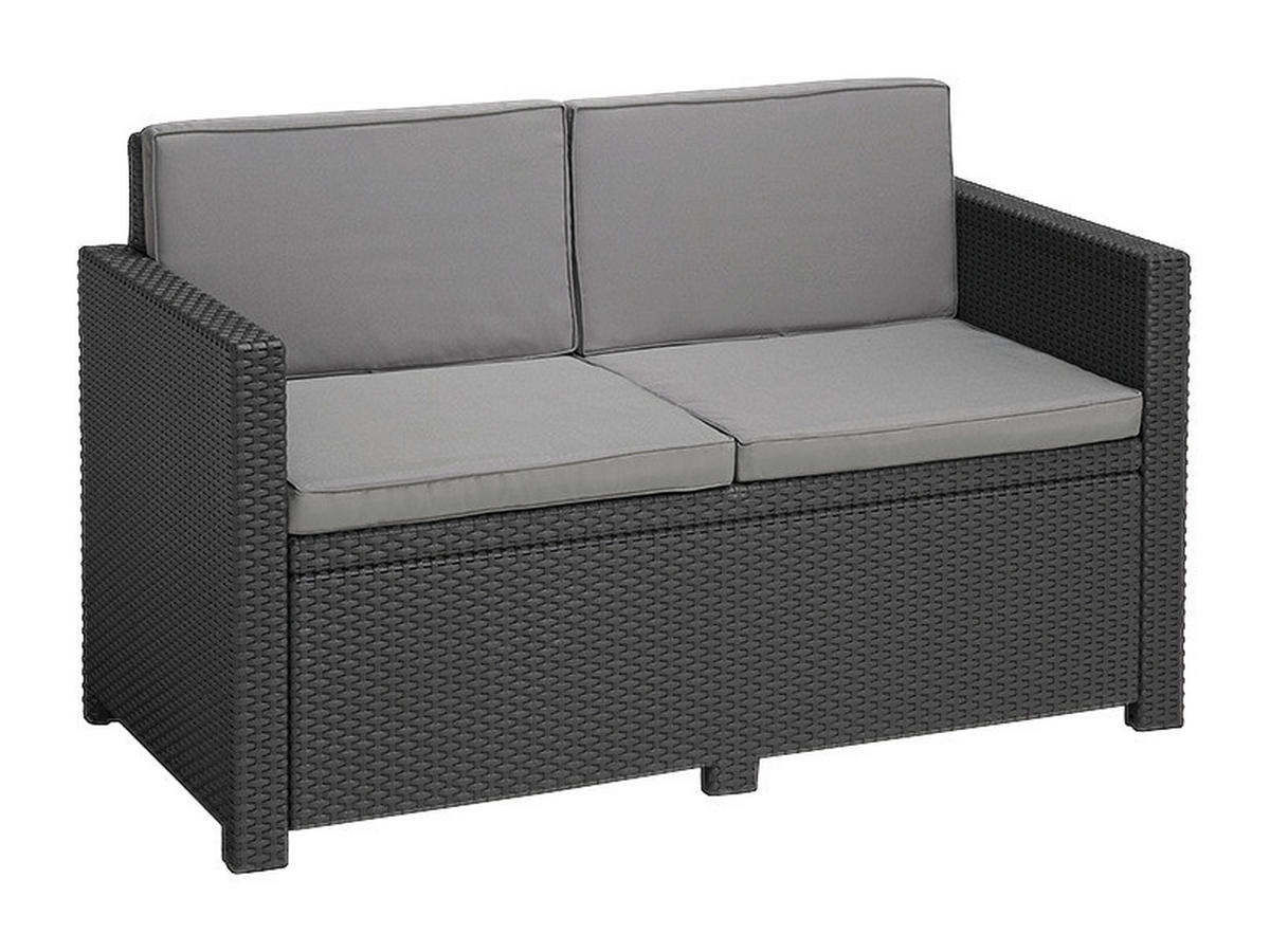 Allibert Loungeset Monaco grau Kunststoff Monaco - grau - Allibert