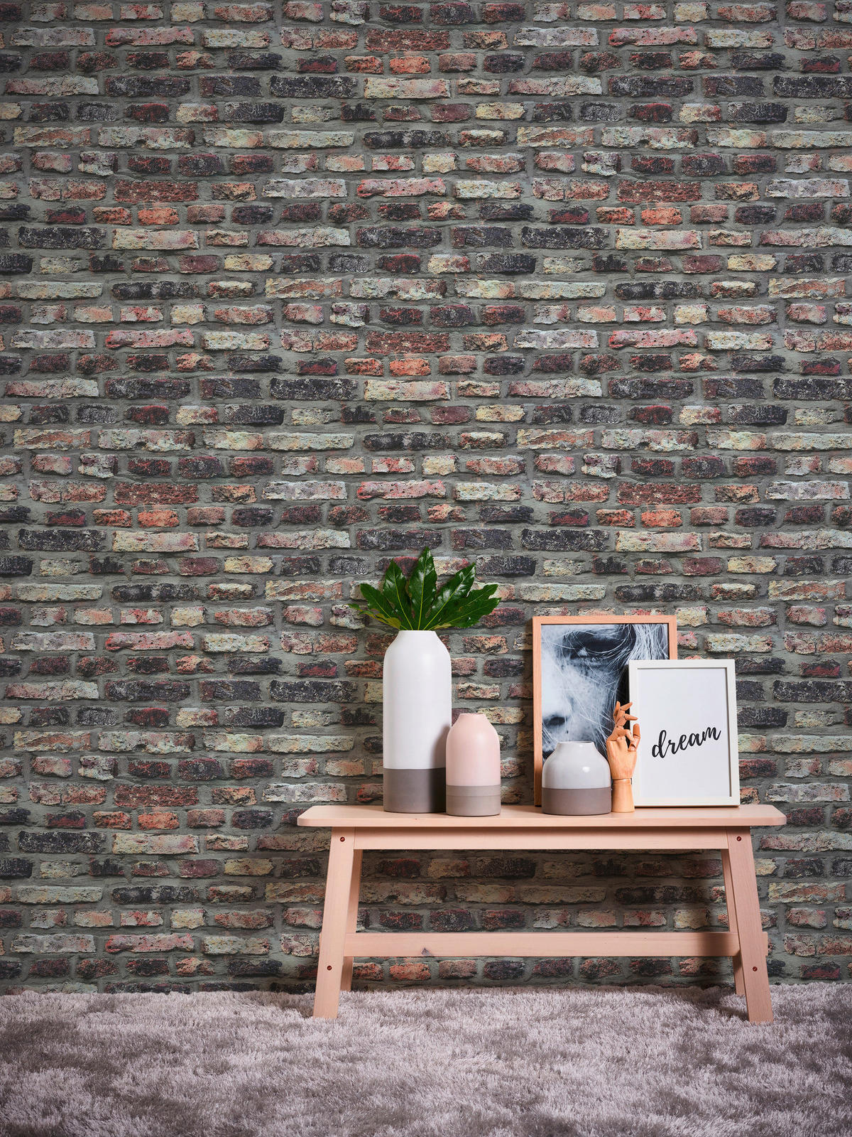 A.S.Creation Vliestapete beige grau B/H/D: ca. 53x1005x8,5 cm Vliestapete - beige/grau (8,50/1005,00cm) - A.S.Creation