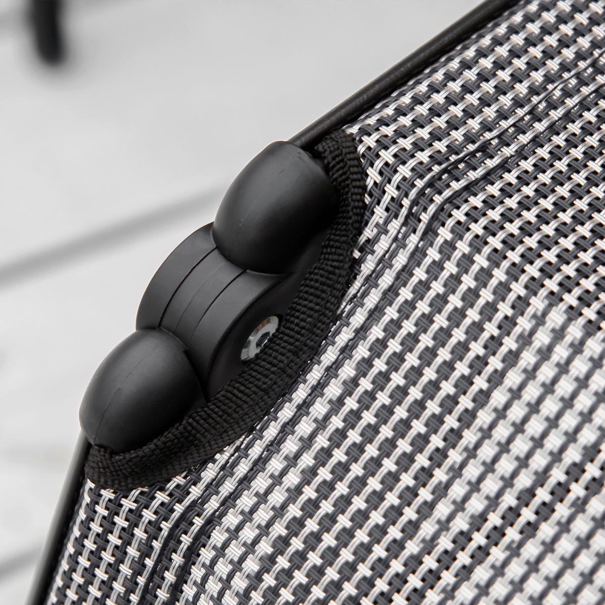 Outsunny Sonnenliege grau Mesh B/H/L: ca. 65x111x70 cm Sonnenliege - grau (70,00/65,00/111,00cm) - Outsunny