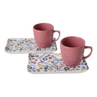 HermiaConcept Kaffeetassen-Set Giannis 4-tlg.  multicolor Steinzeug Giannis 4-tlg.  - multicolor - HermiaConcept