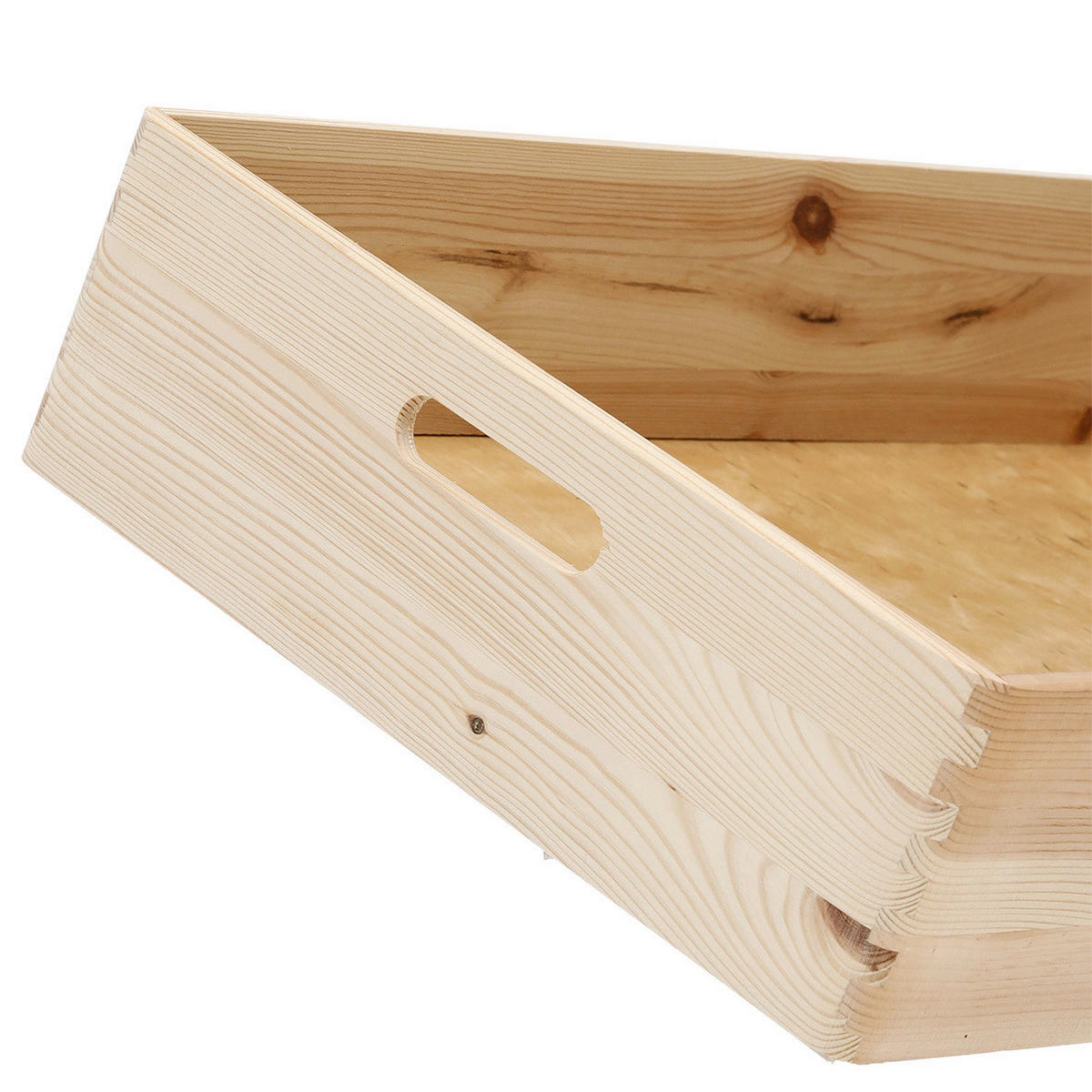 Zeller Allzweckkiste natur Kiefer B/H/L: ca. 60x15x40 cm Allzweckkiste - natur (40,00/60,00/15,00cm) - Zeller