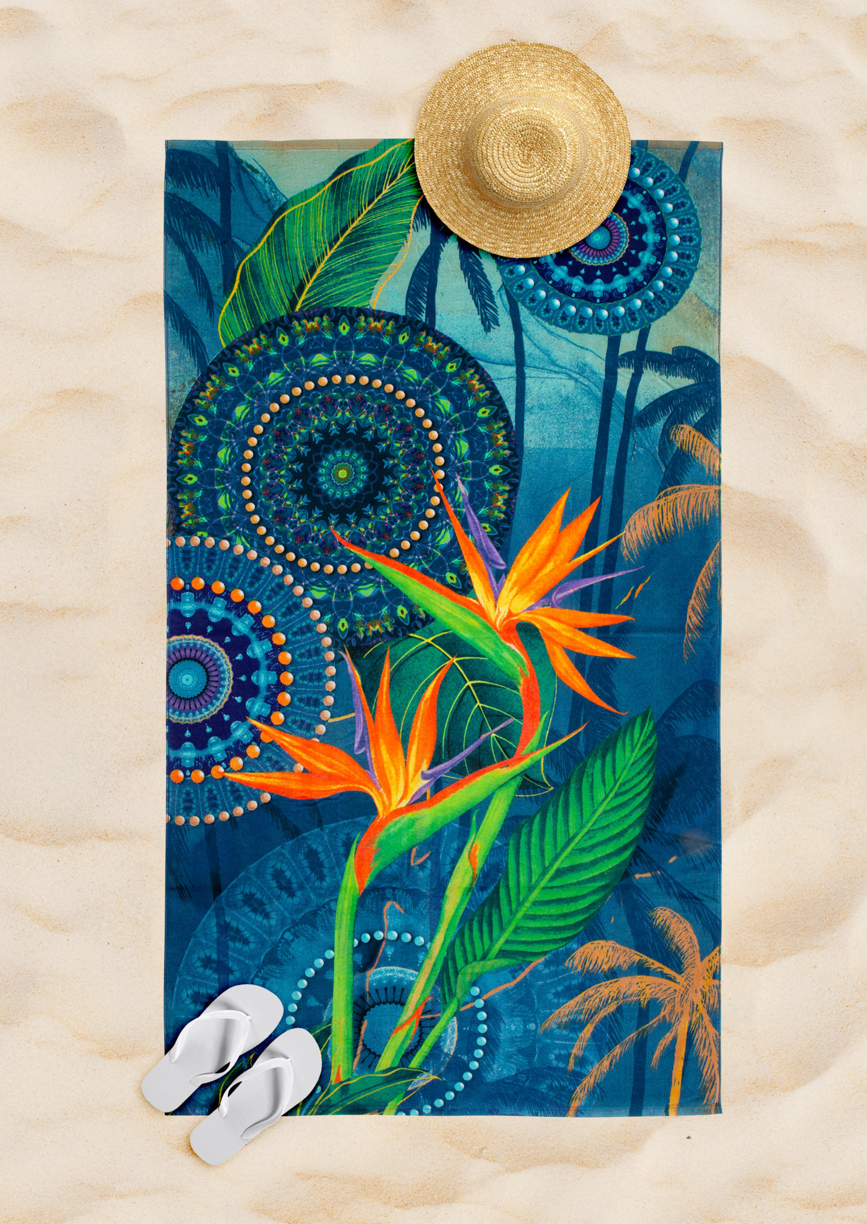 Strandtuch Novia Multi Baumwolle B/L: ca. 100x180 cm Novia - Multi (100,00/180,00cm) - HIP