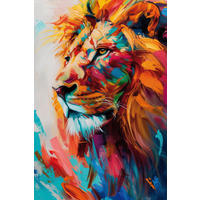 Keilrahmenbild Löwe B/H: ca. 118x78 cm Keilrahmenbild 78x118cm - (118,00/78,00cm)