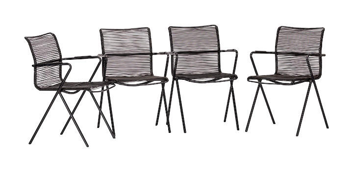 Acamp Gartenstuhl Alpha Rope anthrazit Aluminium B/H/T: ca. 55x83x57 cm Alpha Rope - anthrazit (55,00/83,00/57,00cm) - Acamp