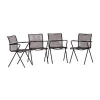 Acamp Gartenstuhl Alpha Rope anthrazit Aluminium B/H/T: ca. 55x83x57 cm Alpha Rope - anthrazit (55,00/83,00/57,00cm) - Acamp