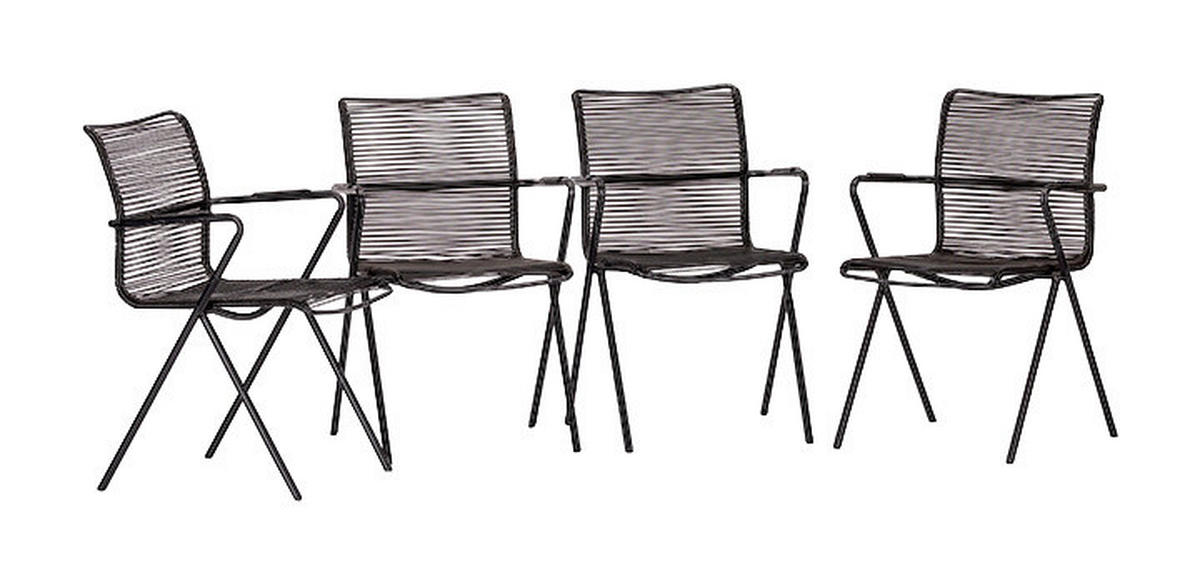 Acamp Gartenstuhl Alpha Rope anthrazit Aluminium B/H/T: ca. 55x83x57 cm Alpha Rope - anthrazit (55,00/83,00/57,00cm) - Acamp