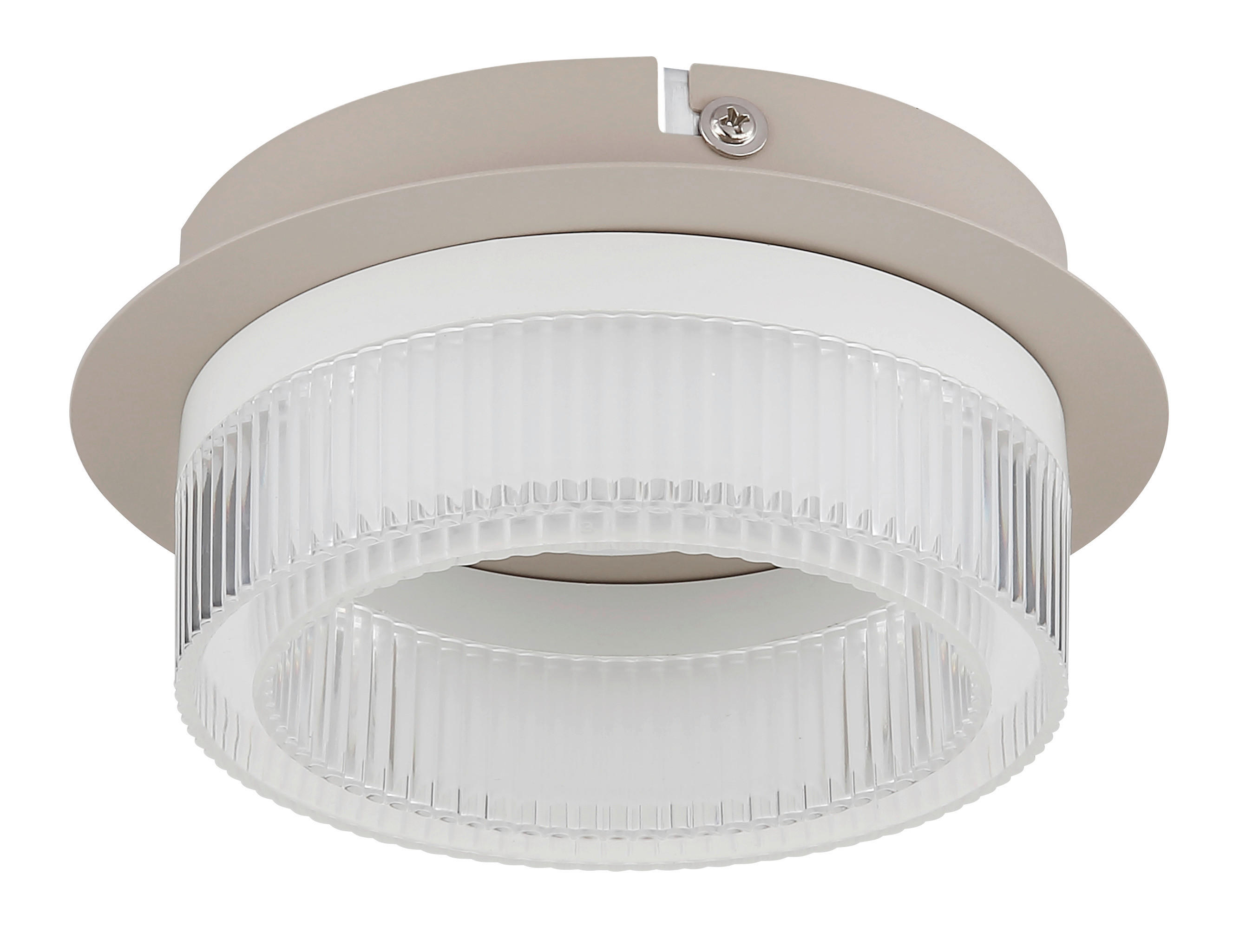 Thumbnail - GLOBO Deckenleuchte weiß sand Metall Kunststoff H/D: ca. 7x16 cm 1 Brennstellen