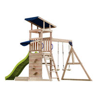 AXI Spielturm Malik braun B/H/L: ca. 345x270x336 cm Malik - braun/grün (336,00/345,00/270,00cm) - AXI