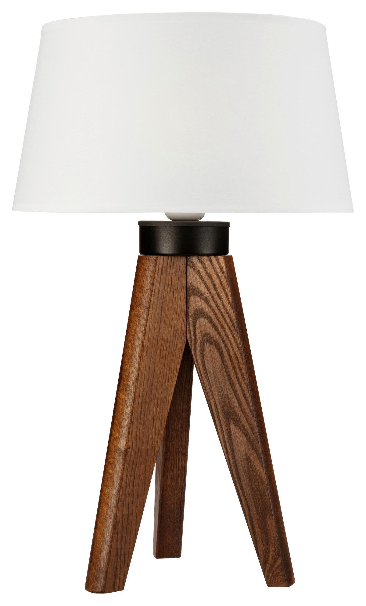 Lamkur Tischlampe Eiche hellbraun Stahl Holz B/H/L: ca. 34x38x38 cm E27 1 Brennstellen Aida - Eiche/hellbraun (38,00/34,00/38,00cm) - Lamkur