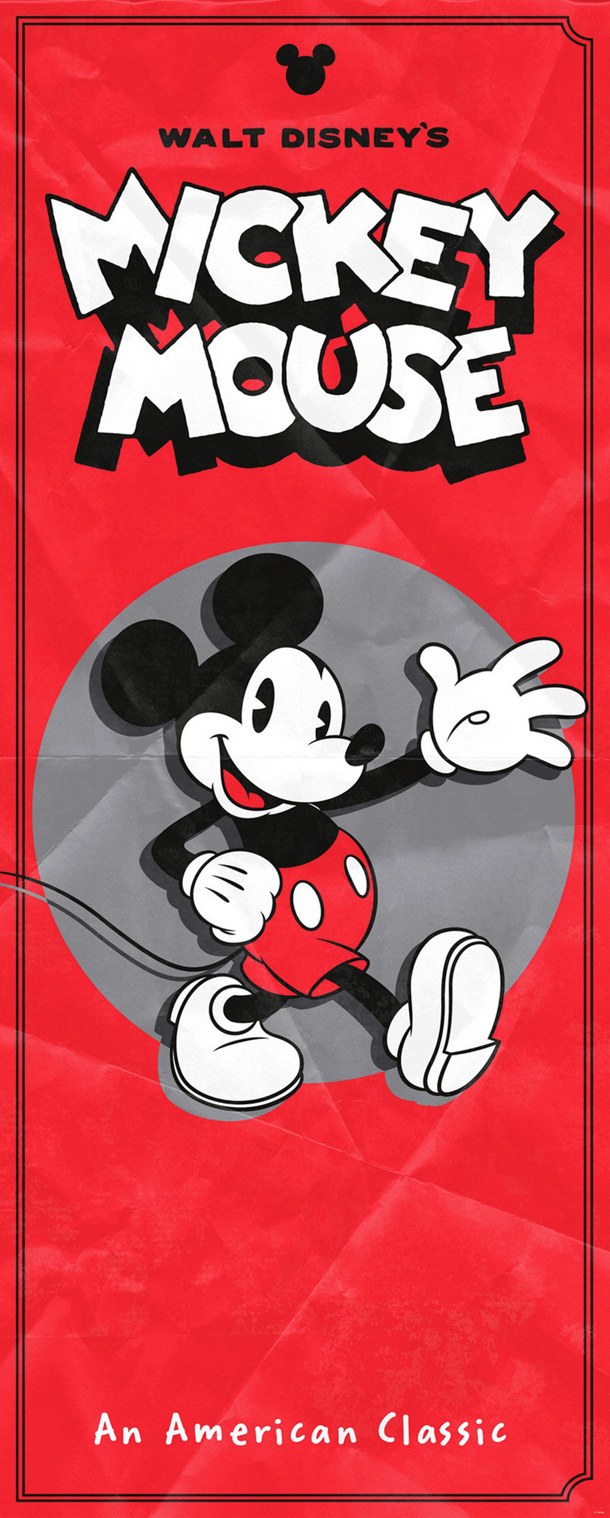 Komar Fototapete Mickey American Classic B/L: ca. 100x250 cm Mickey American Classic - (100,00/250,00cm) - Komar