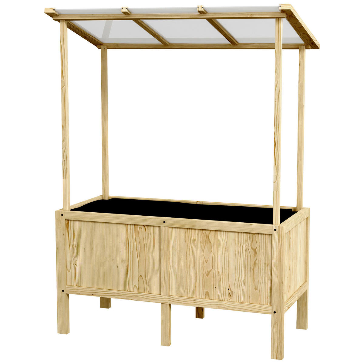 Outsunny Hochbeet natur Edelstahl B/H/L: ca. 60x110x152 cm Hochbeet - natur (152,00/60,00/110,00cm) - Outsunny