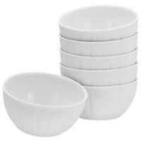 CreaTable Müslischalenset Barcelona weiß Porzellan Barcelona - weiß - CreaTable