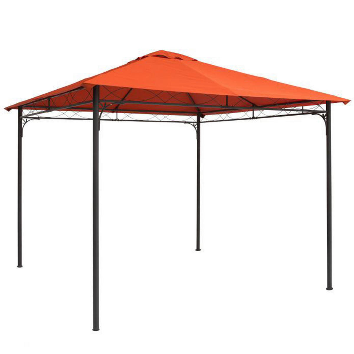 Outsunny Ersatzdach orange Polyester-Mischgewebe B/L: ca. 300x300 cm Ersatzdach - orange (300,00/300,00cm) - Outsunny
