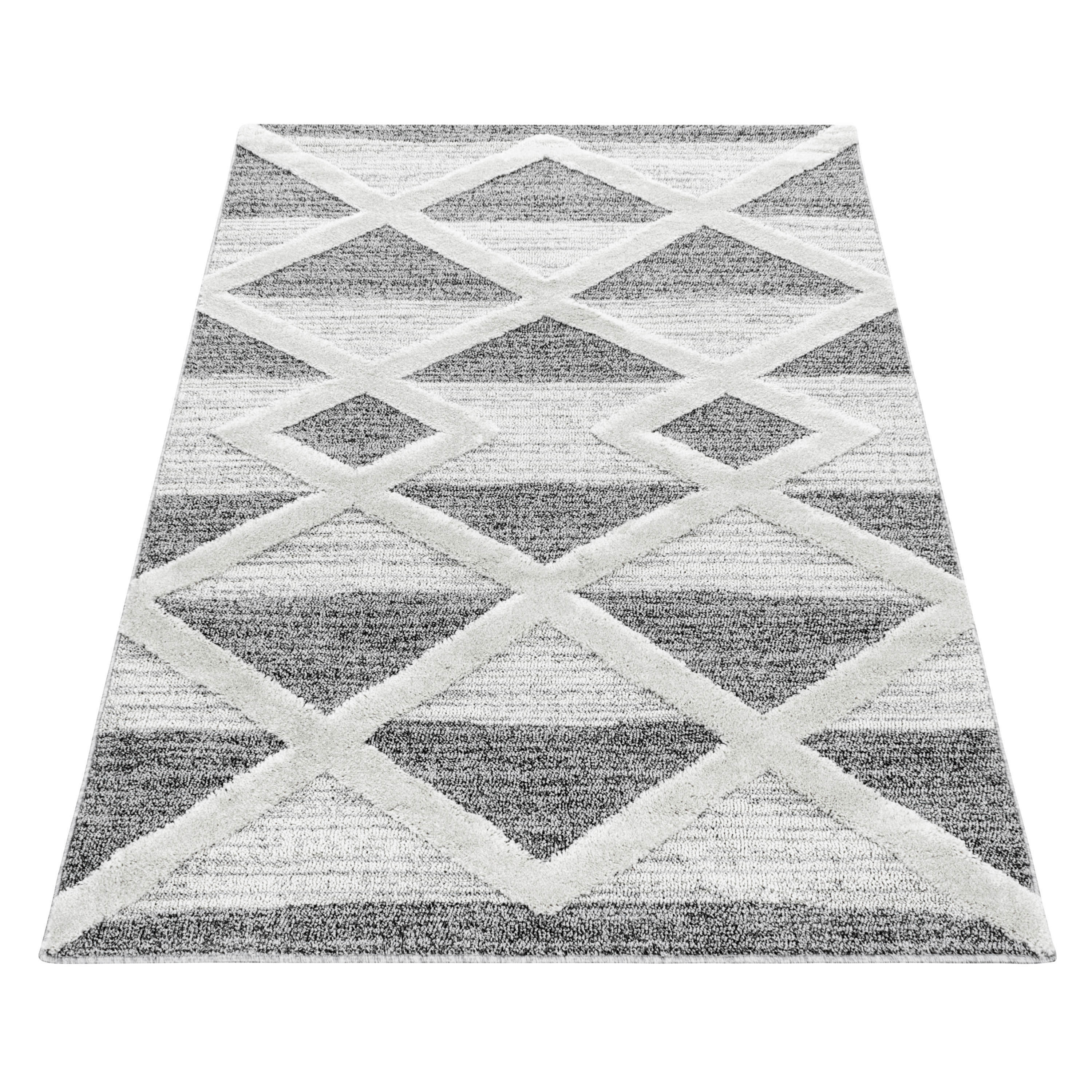 Ayyildiz Teppich PISA grau B/L: ca. 280x370 cm PISA - grau (280,00/370,00cm) - Ayyildiz