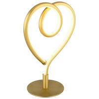 GLOBO LED-Tischleuchte gold Opal Silikon Metall Aluminium B/H/T: ca. 10x23,5x16 cm AMORE - gold/Opal (10,00/23,50/16,00cm) - GLOBO
