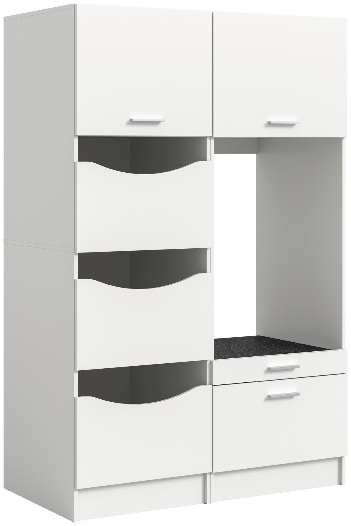 Waschmaschinenumbauschrank Free weiß B/H/T: ca. 126x195x68 cm Free - weiß (126,00/195,00/68,00cm) - xonox.home