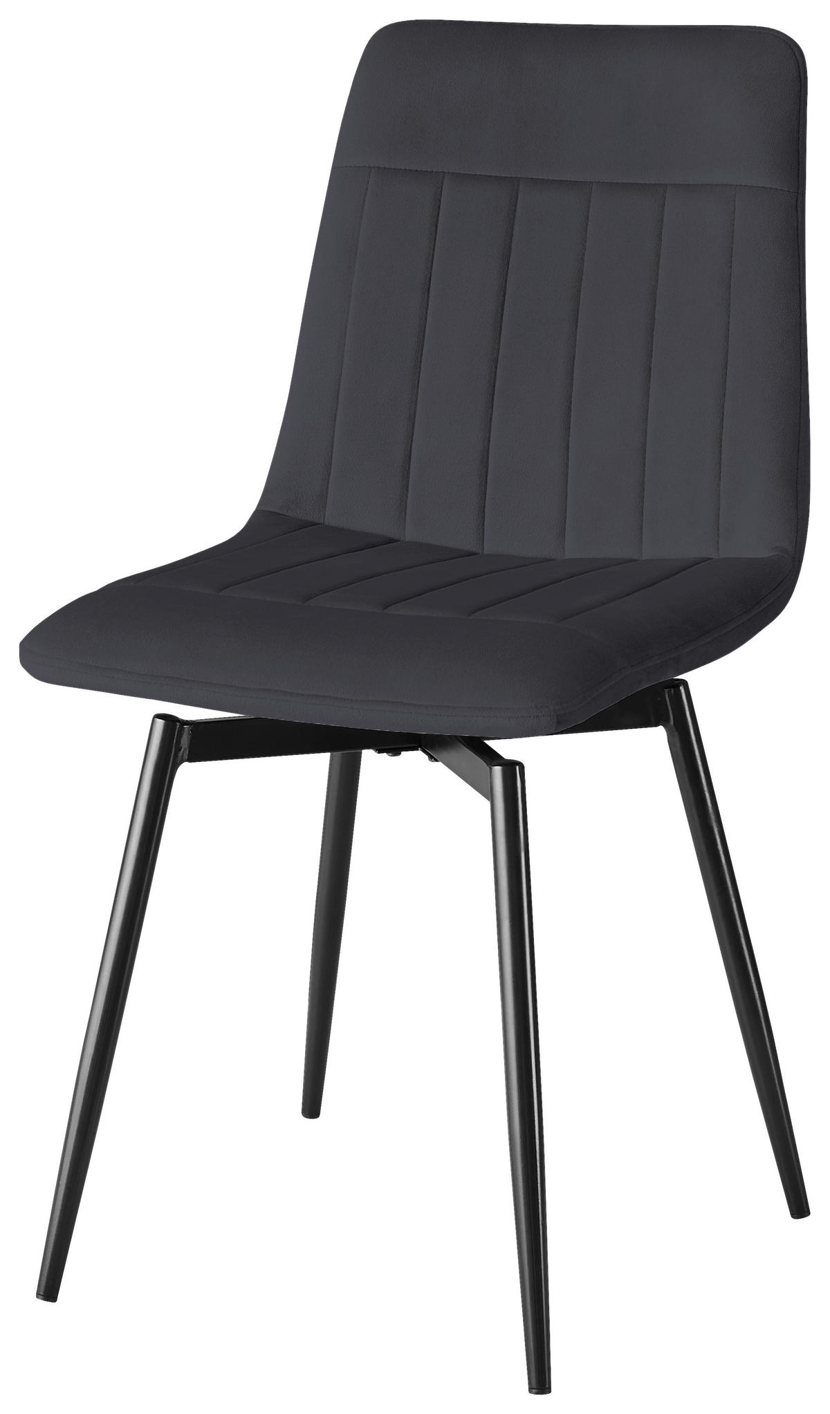 Stuhl Ayra Samt B/H/T: ca. 57x85x57 cm Ayra - (57,00/85,00/57,00cm)