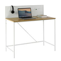 Schreibtisch Rene Eiche Nachbildung weiß B/H/T: ca. 100x104x52 cm Rene - Eiche/weiß (100,00/104,00/52,00cm)