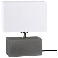SPOT Light Deckenleuchte SP-7381936 Strong Double Chrom grau weiß Beton Metall Textil B/H: ca. 22x28 cm E27 1 Brennstellen Strong Double - weiß/Chrom (22,00/28,00cm) - SPOT Light