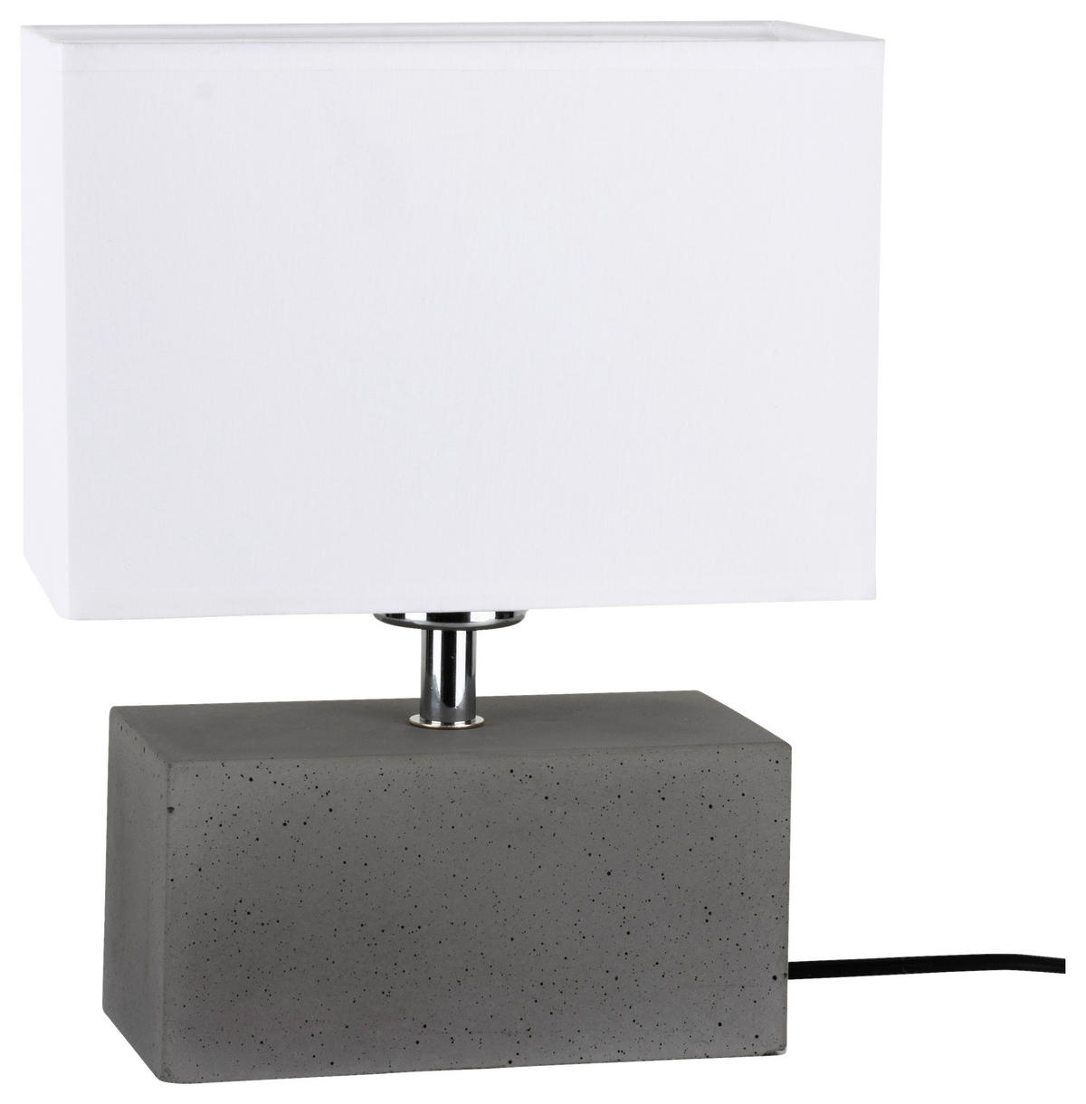 SPOT Light Deckenleuchte SP-7381936 Strong Double Chrom grau weiß Beton Metall Textil B/H: ca. 22x28 cm E27 1 Brennstellen Strong Double - weiß/Chrom (22,00/28,00cm) - SPOT Light