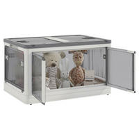 HOMCOM Aufbewahrungsbox weiß B/H/L: ca. 42x60x34 cm Aufbewahrungsbox - weiß (34,00/42,00/60,00cm) - HOMCOM