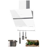 INTERPLAN Dunstabzugshaube Passat Pro White 60 weiß Glas Edelstahl B/H/T: ca. 60x42x38,5 cm Passat Pro White 60 - weiß (60,00/42,00/38,50cm) - INTERPLAN
