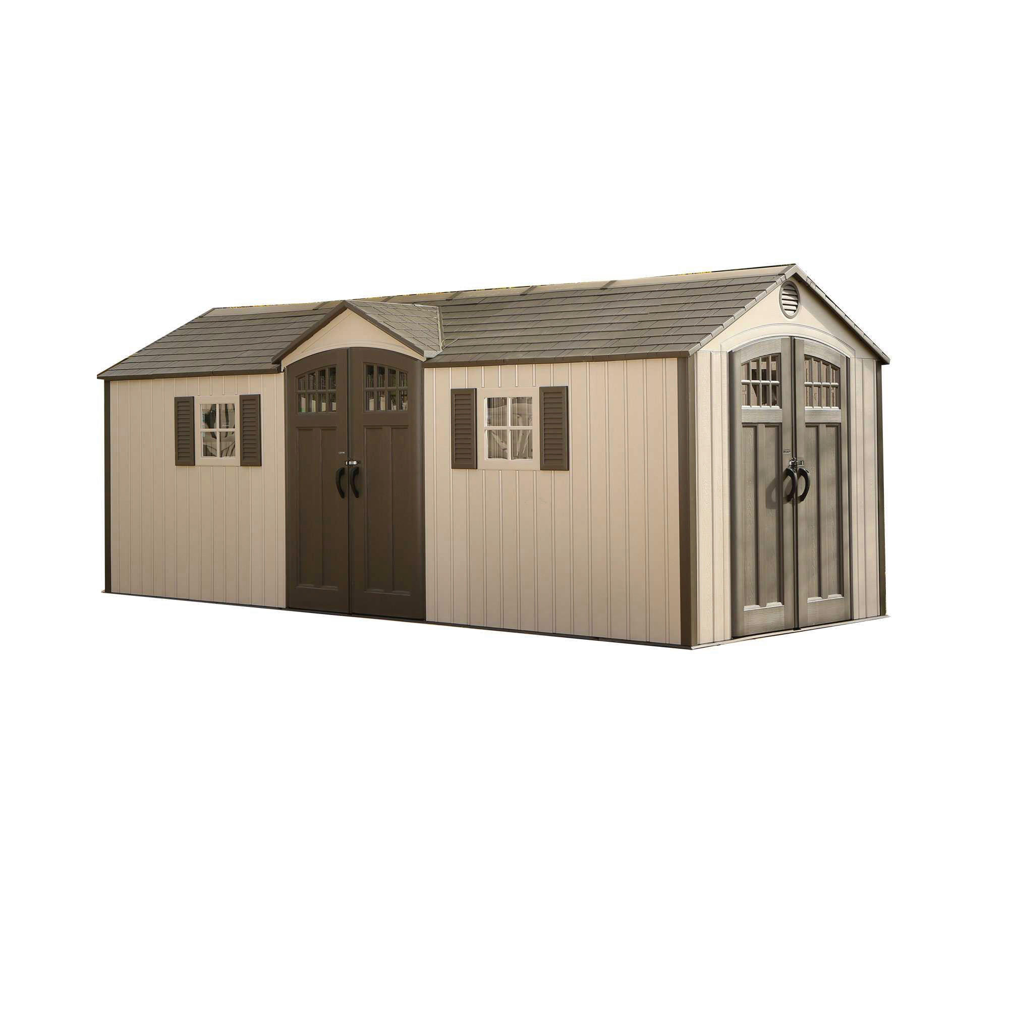 Lifetime Gerätehaus Makro hellgrau B/H/L: ca. 609,6x243,84x243,84 cm Makro - hellgrau (243,84/609,60/243,84cm) - Lifetime