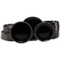 CreaTable Tafelservice Nordic Gourmet schwarz Steinzeug 18 tlg. Nordic Gourmet - schwarz - CreaTable