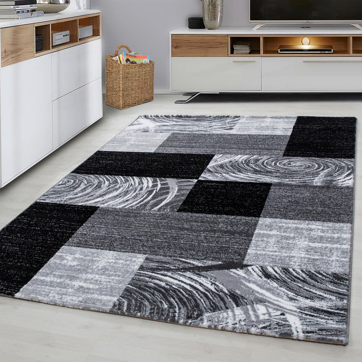 Ayyildiz Teppich PARMA schwarz B/L: ca. 80x150 cm PARMA - schwarz (80,00/150,00cm) - Ayyildiz
