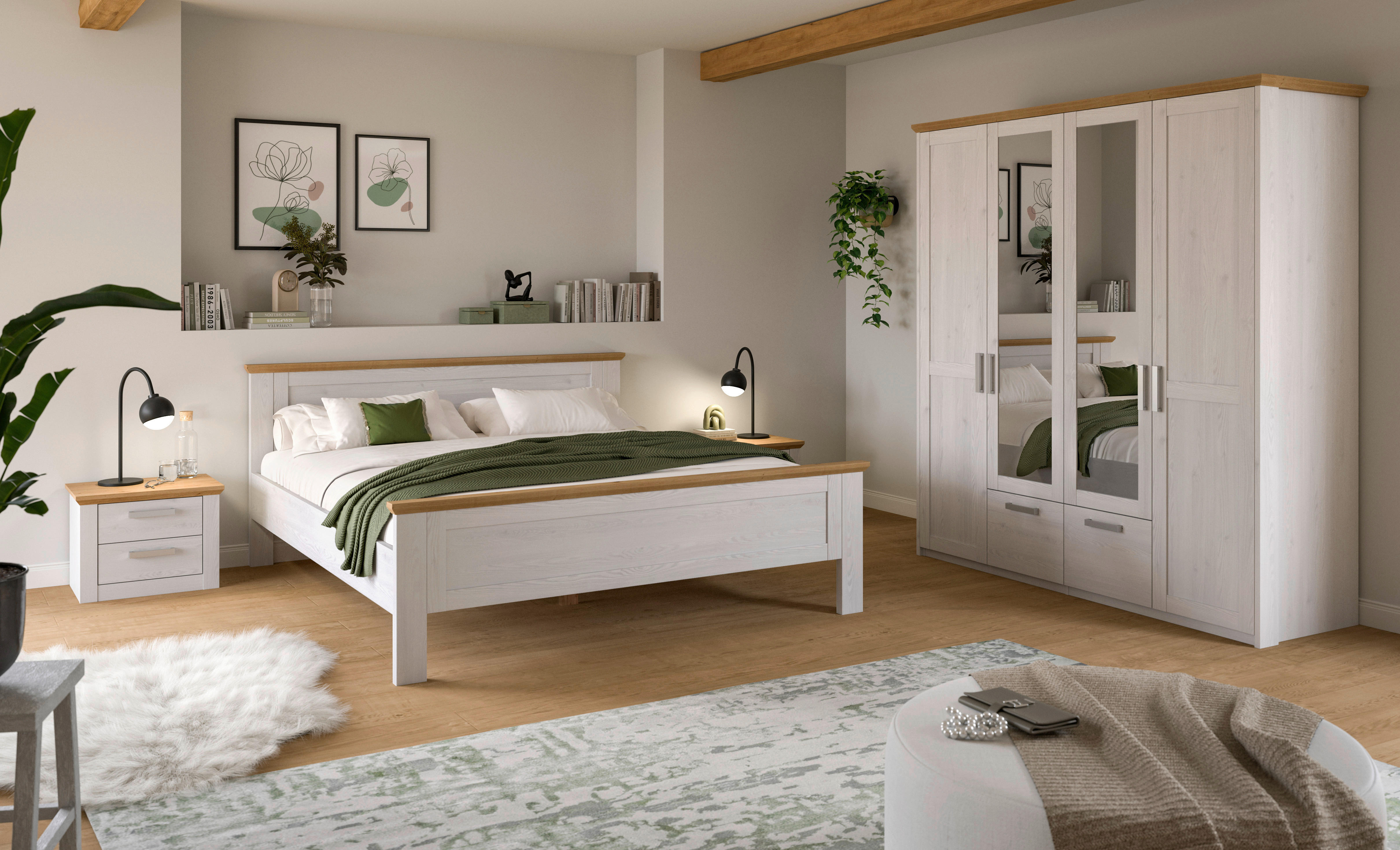 Bettanlage VERONA Sibiu Lärche Nachbildung Eiche Artisan Nachbildung VERONA - Eiche - xonox.home