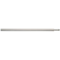 Stilgarnitur Edelstahloptik Metall L: ca. 210 cm ausziehbar von ca. 120 bis 210 cm 1.0 Läufe Teleskop-Rohr - Edelstahloptik (210,00cm) - ondeco