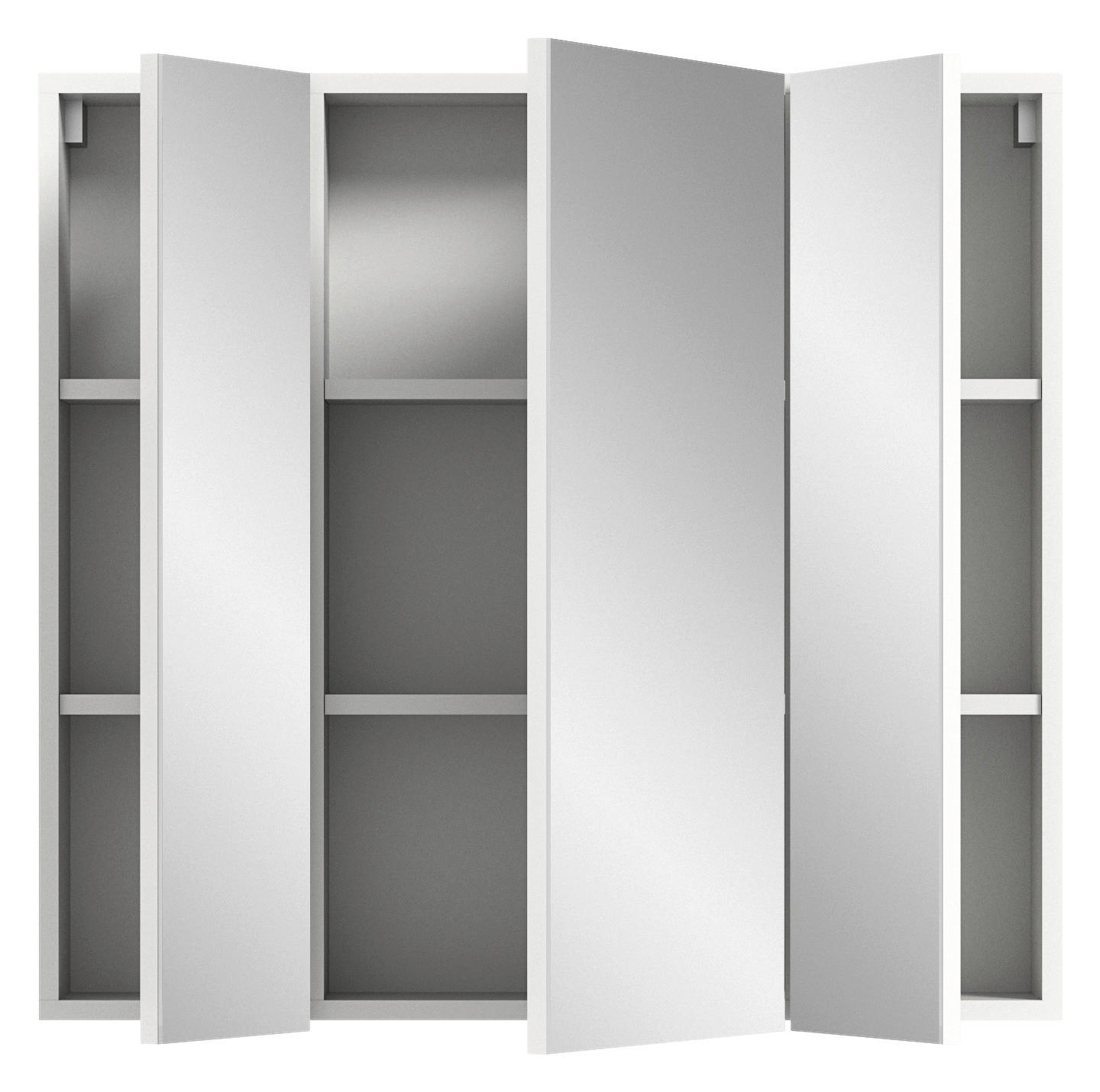 Spiegelschrank VIRA weiß B/H/T: ca. 60x77x18 cm VIRA - weiß (60,00/77,00/18,00cm) - xonox.home
