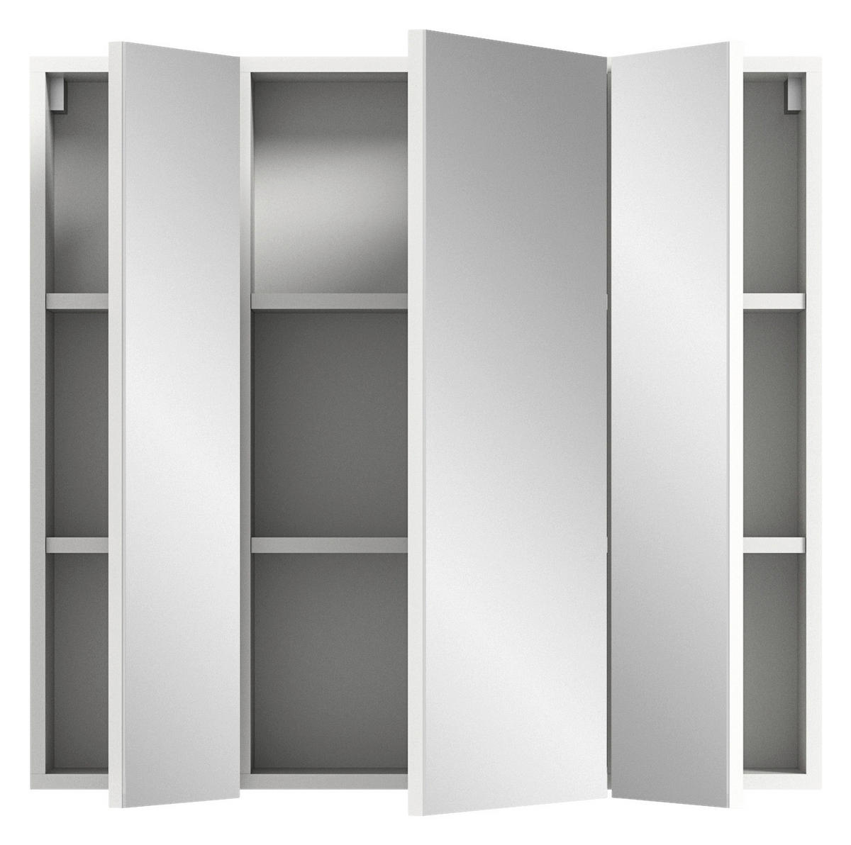 Spiegelschrank VIRA weiß B/H/T: ca. 60x77x18 cm VIRA - weiß (60,00/77,00/18,00cm) - xonox.home