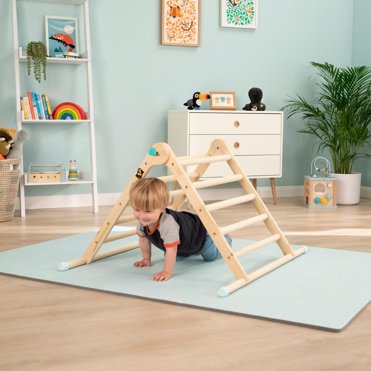 TP Toys Kletterdreieck Active Tots Triangle natur H/T: ca. 58x71 cm Active Tots Triangle - natur (71,00cm) - TP Toys