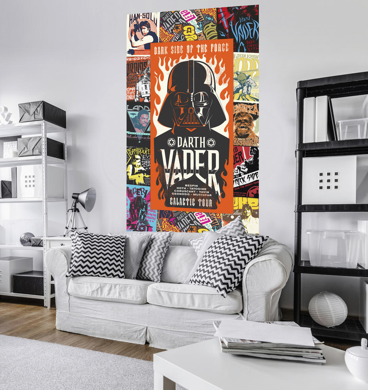 Komar Fototapete Star Wars Rock on Posters B/L: ca. 120x200 cm Star Wars Rock on Posters - (120,00/200,00cm) - Komar