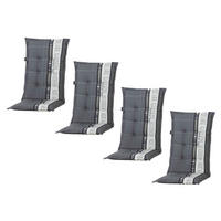 Madison Auflage Garden grau Polyester B/H/L: ca. 123x8x50 cm Garden - grau (50,00/123,00/8,00cm) - Madison