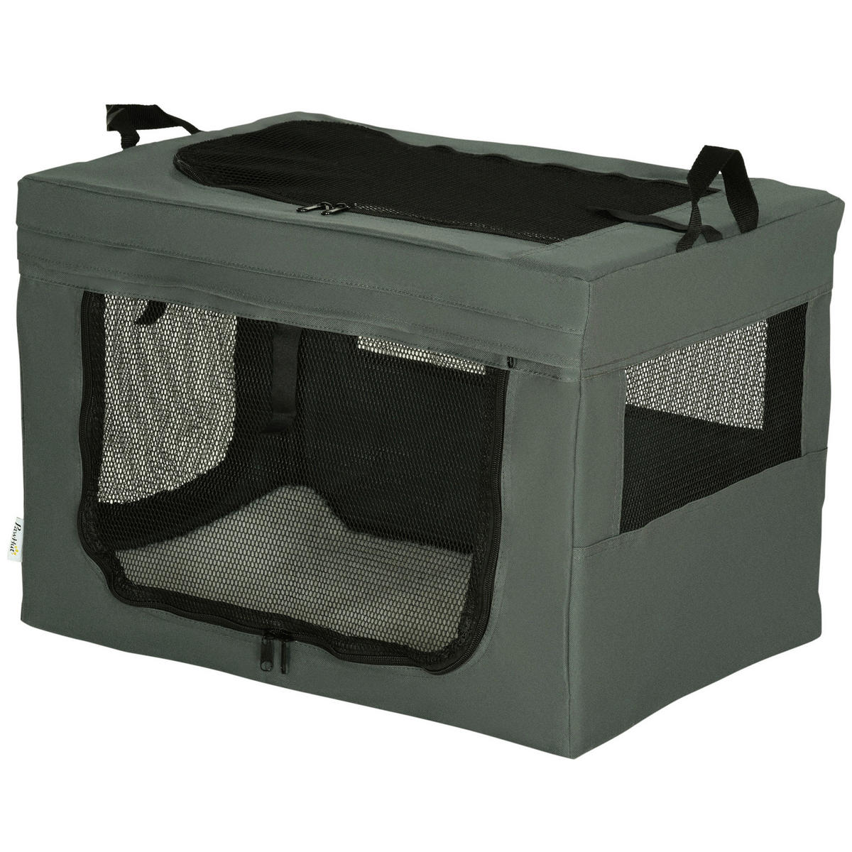 PawHut Hunde-Zubehör grau Edelstahl B/H/L: ca. 42x60x42 cm Hundetasche - grau (42,00/42,00/60,00cm) - PawHut