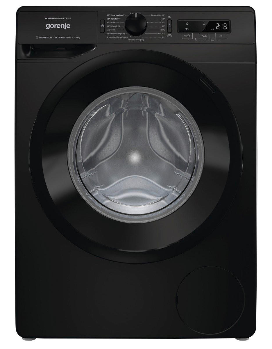 Gorenje Waschvollautomat WNPI84APSB schwarz B/H/T: ca. 60x85x54 cm ca. 8 kg Waschvollautomat WNPI84APSB - schwarz (60,00/85,00/54,00cm) - Gorenje