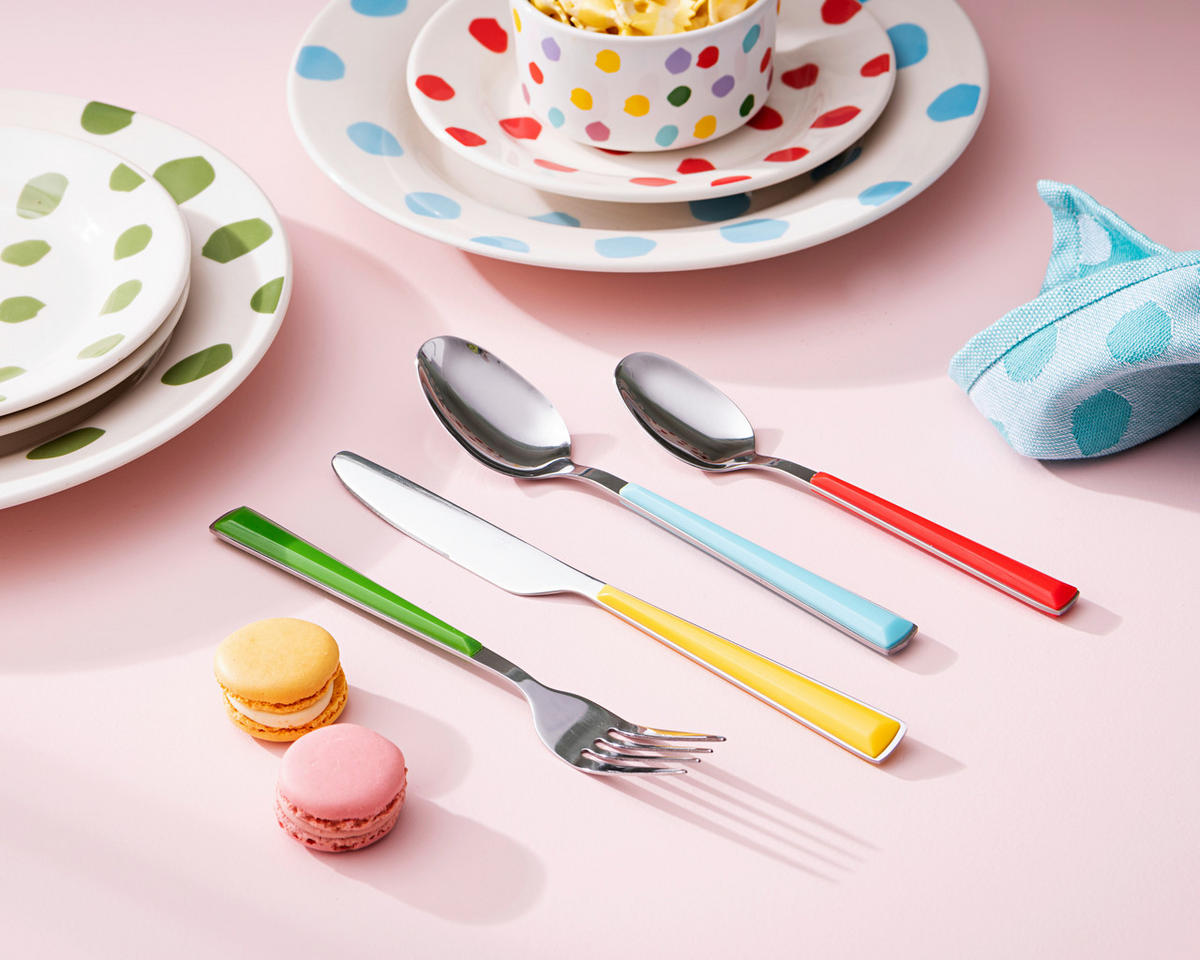 CASA SAMANTHA Besteckset SABOR bunt Edelstahl 16 tlg. SABOR - bunt - CASA SAMANTHA